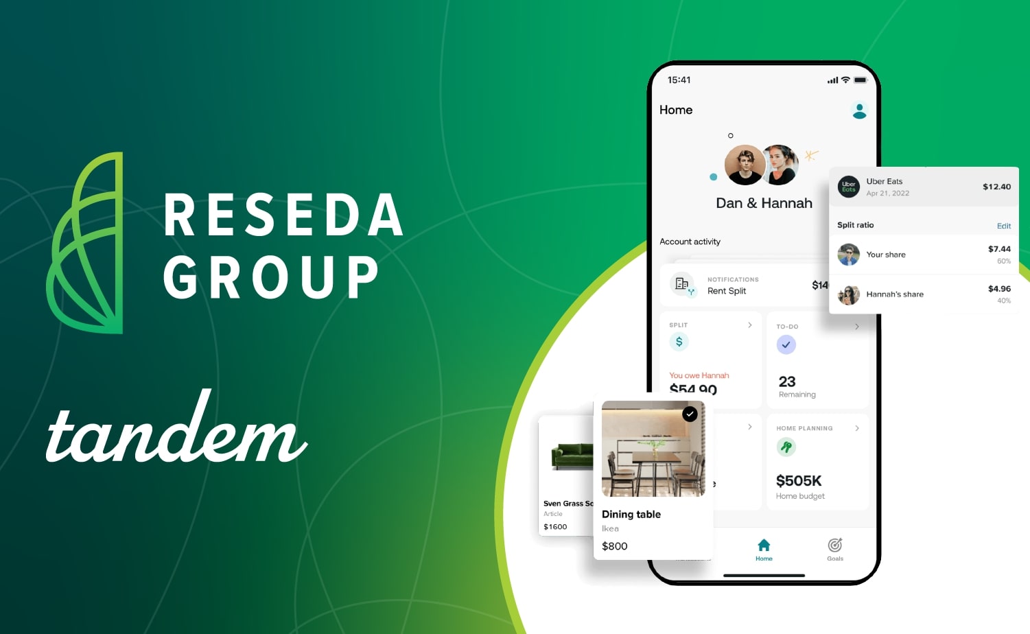 Reseda Group Acquires Tandem Finance App to Extend Expense-sharing ...